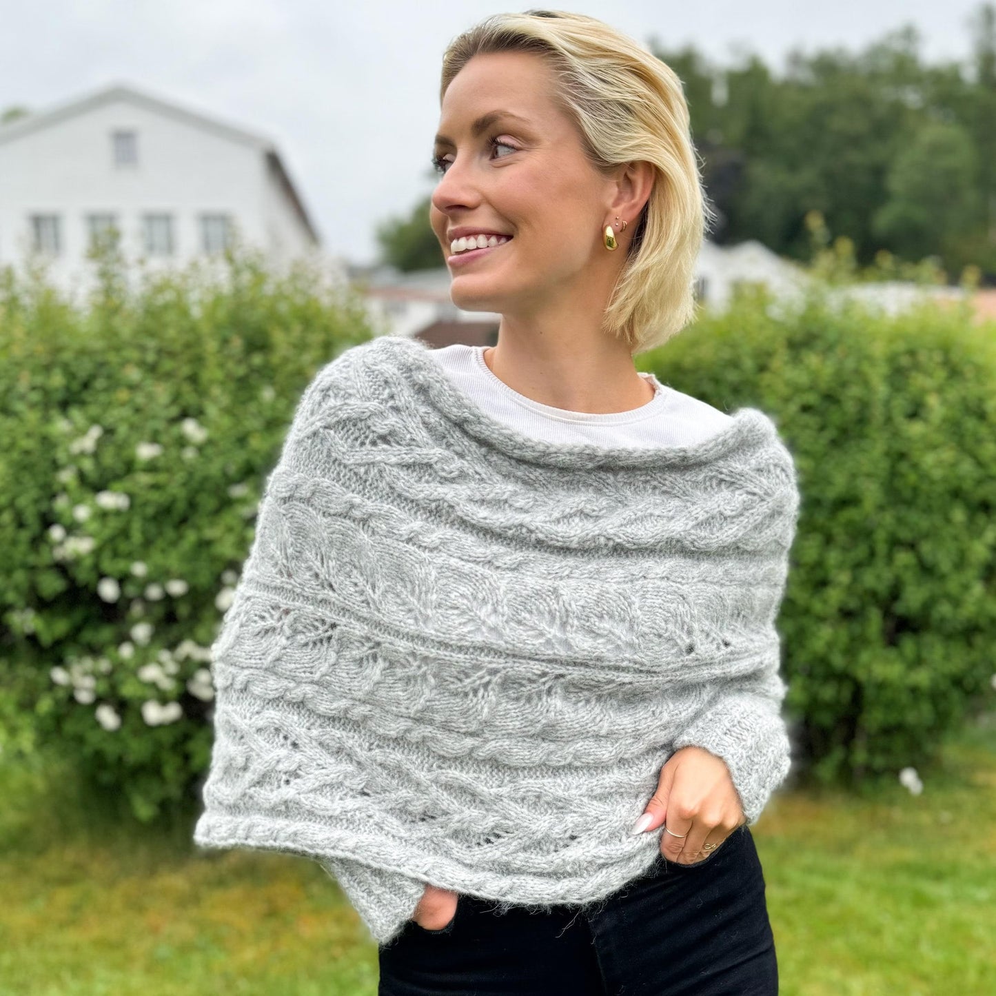 Woodland Foliage Sleeve Wrap Knitting Pattern
