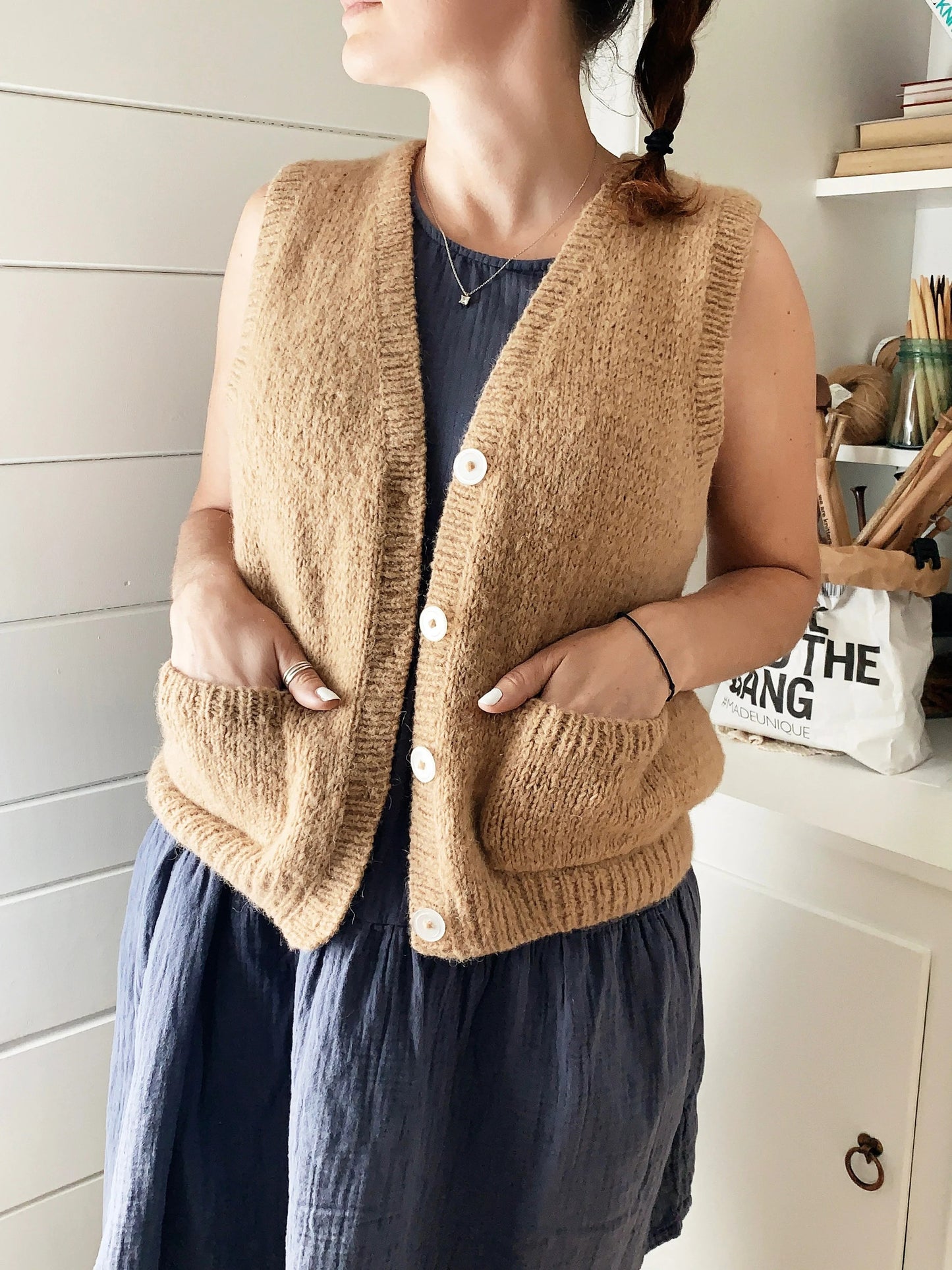 Elegant Layering Vest Knitting Pattern