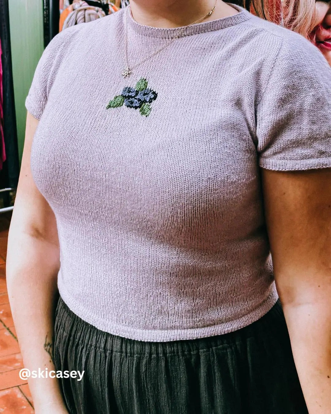 Cherry Tee  Knitting Pattern