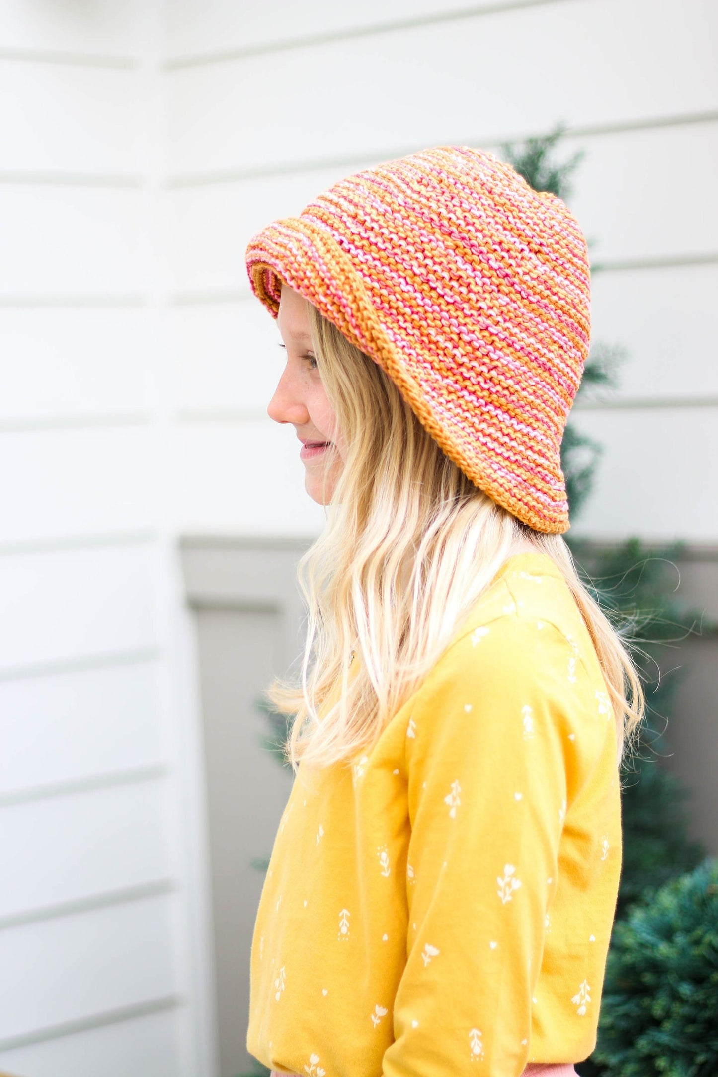 Lia Easy Summer Bucket Hat Knitting Pattern