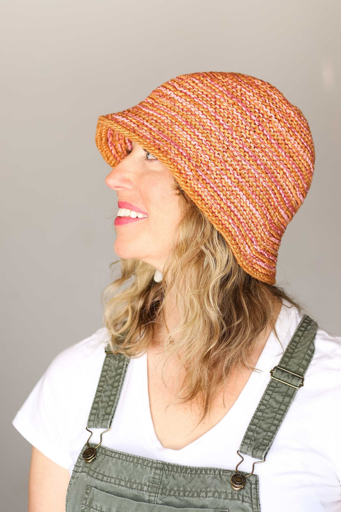 Lia Easy Summer Bucket Hat Knitting Pattern