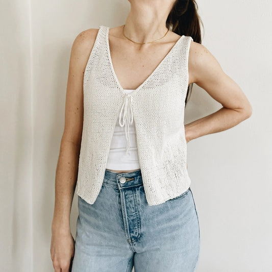 Elegant Relaxed Silhouette Knit Top Knitting Pattern