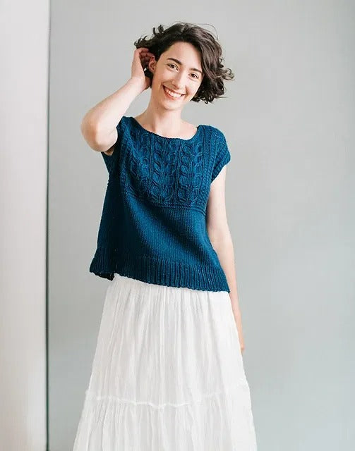 Classic Sweater in Guernsey Style Knitting Pattern