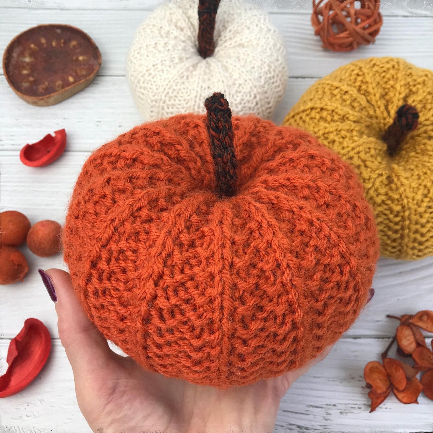 Rustic Gourd Home Accent Knitting Pattern