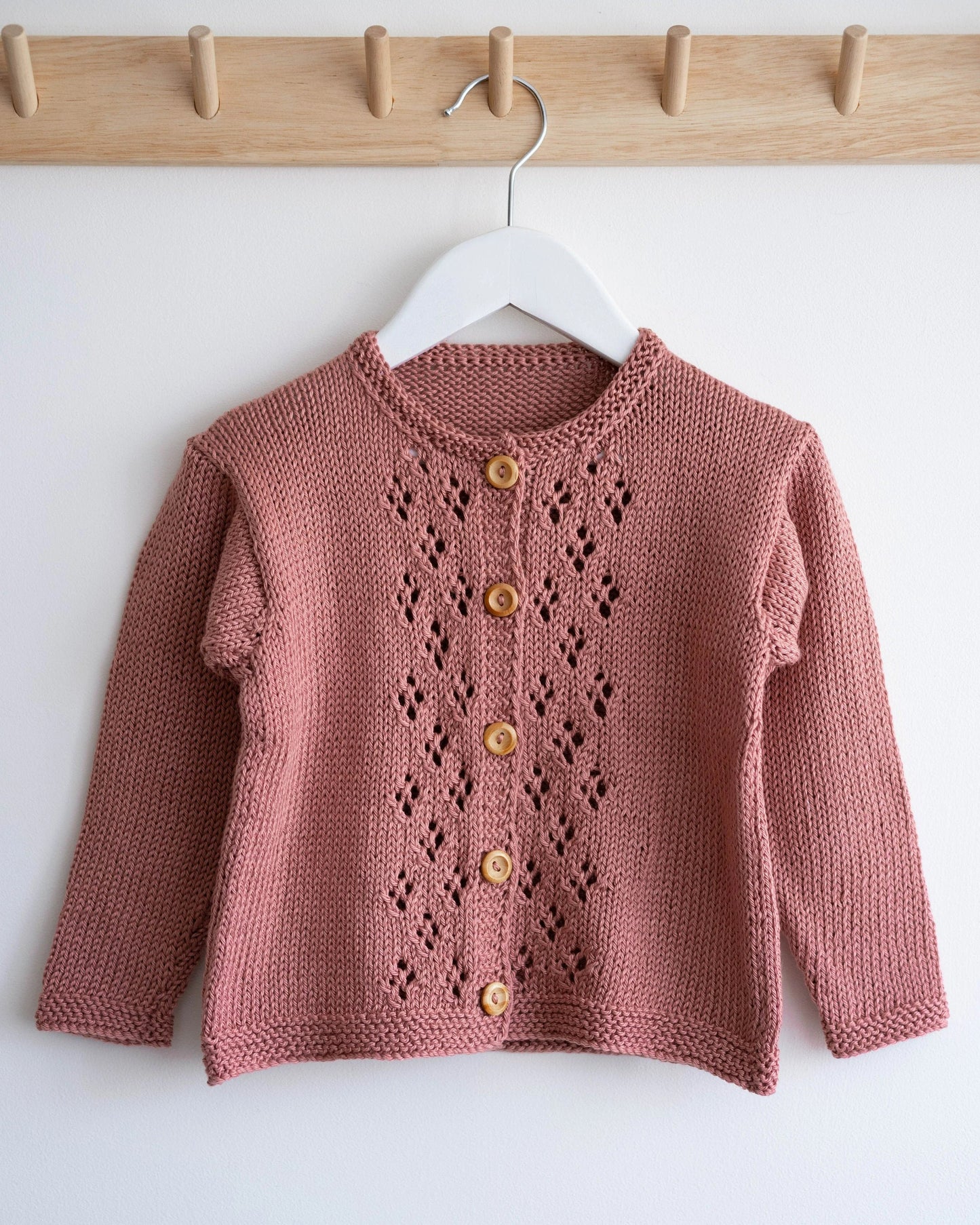 Delicate Infant Buttoned Jacket Knitting Pattern
