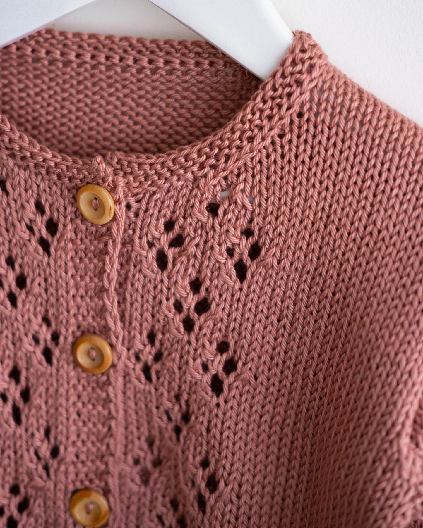 Delicate Infant Buttoned Jacket Knitting Pattern