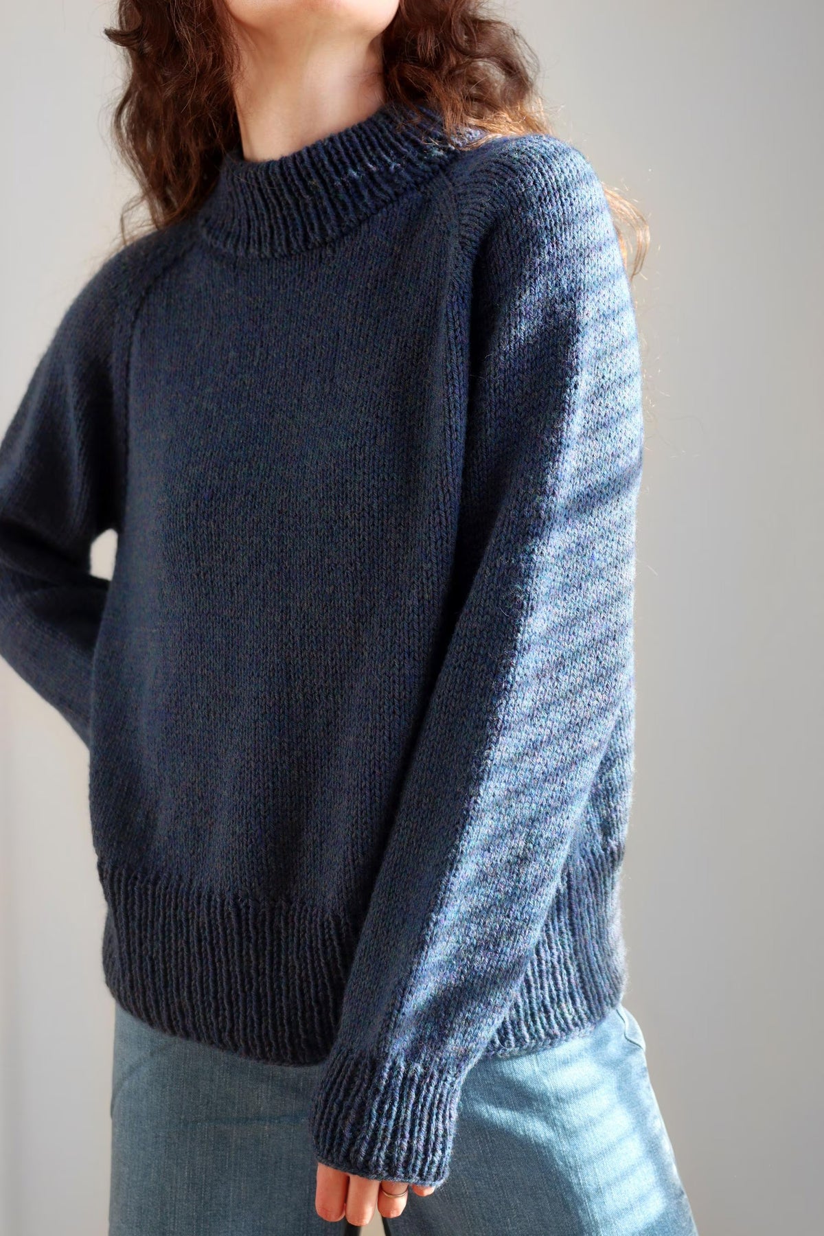 Relaxed Everyday Seamless Pullover Knitting Pattern