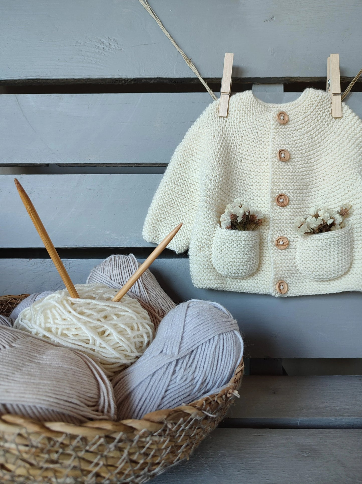 Little Sprout Baby Outfit Set Knitting Pattern