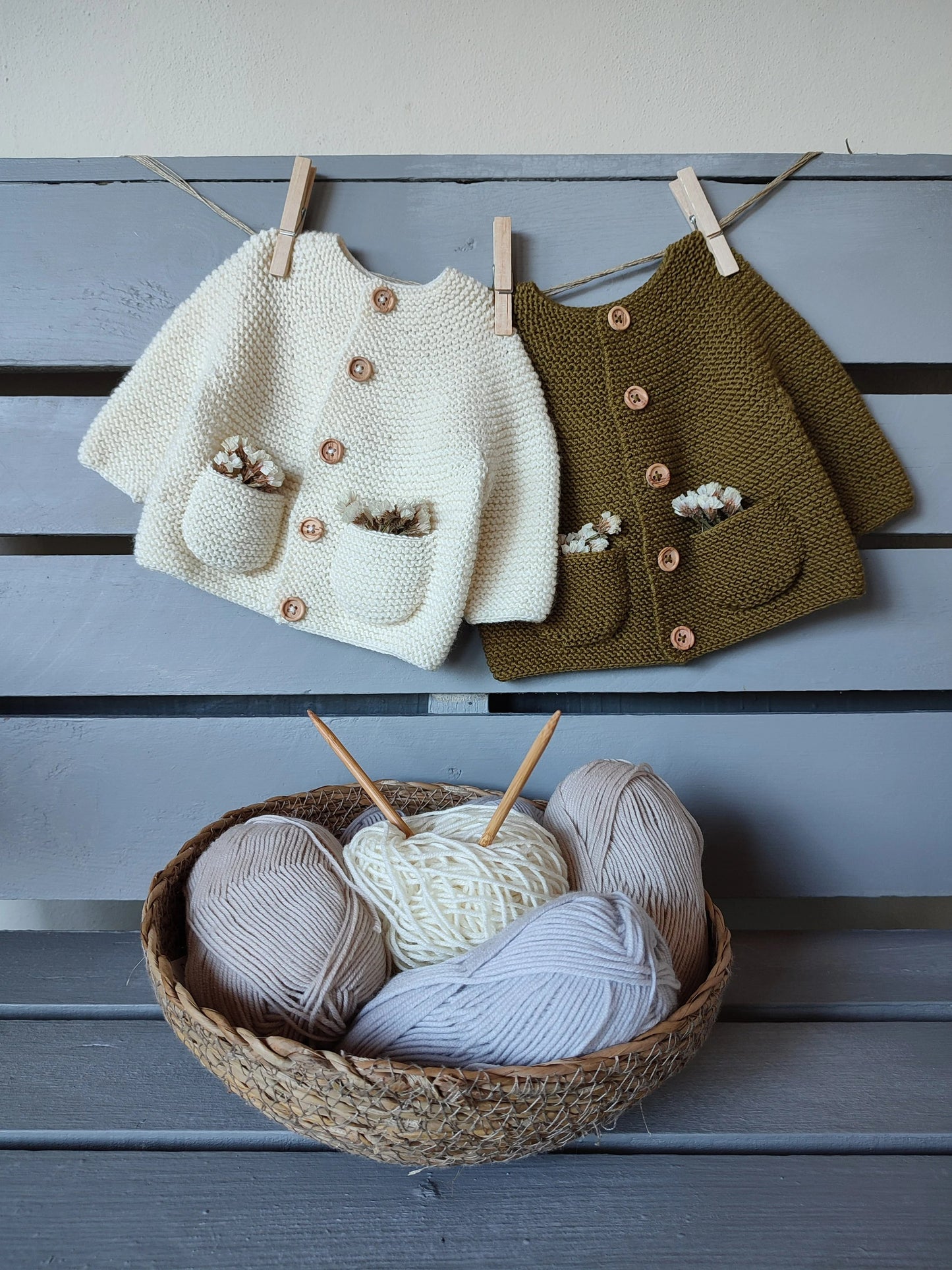 Little Sprout Baby Outfit Set Knitting Pattern
