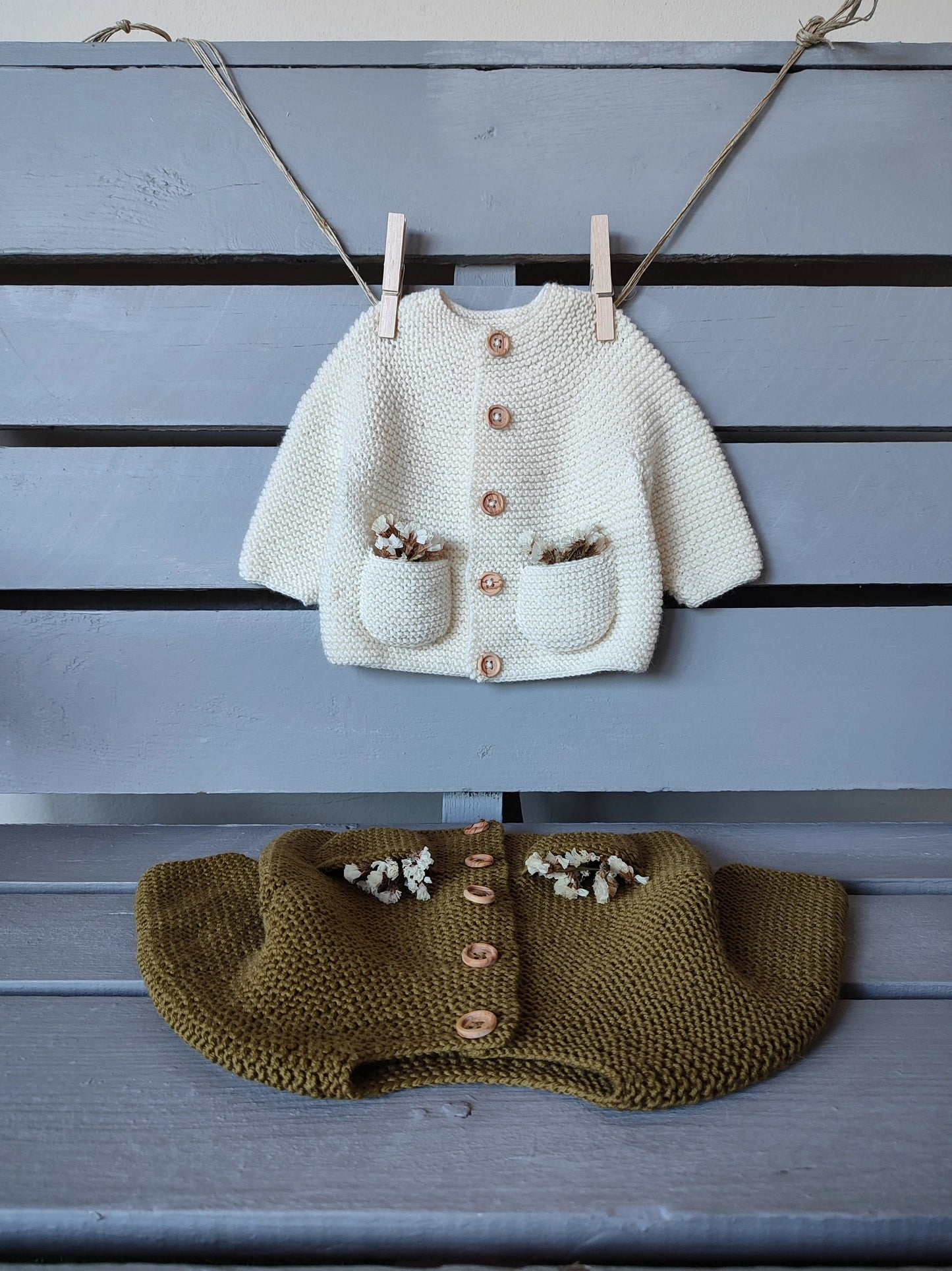 Little Sprout Baby Outfit Set Knitting Pattern