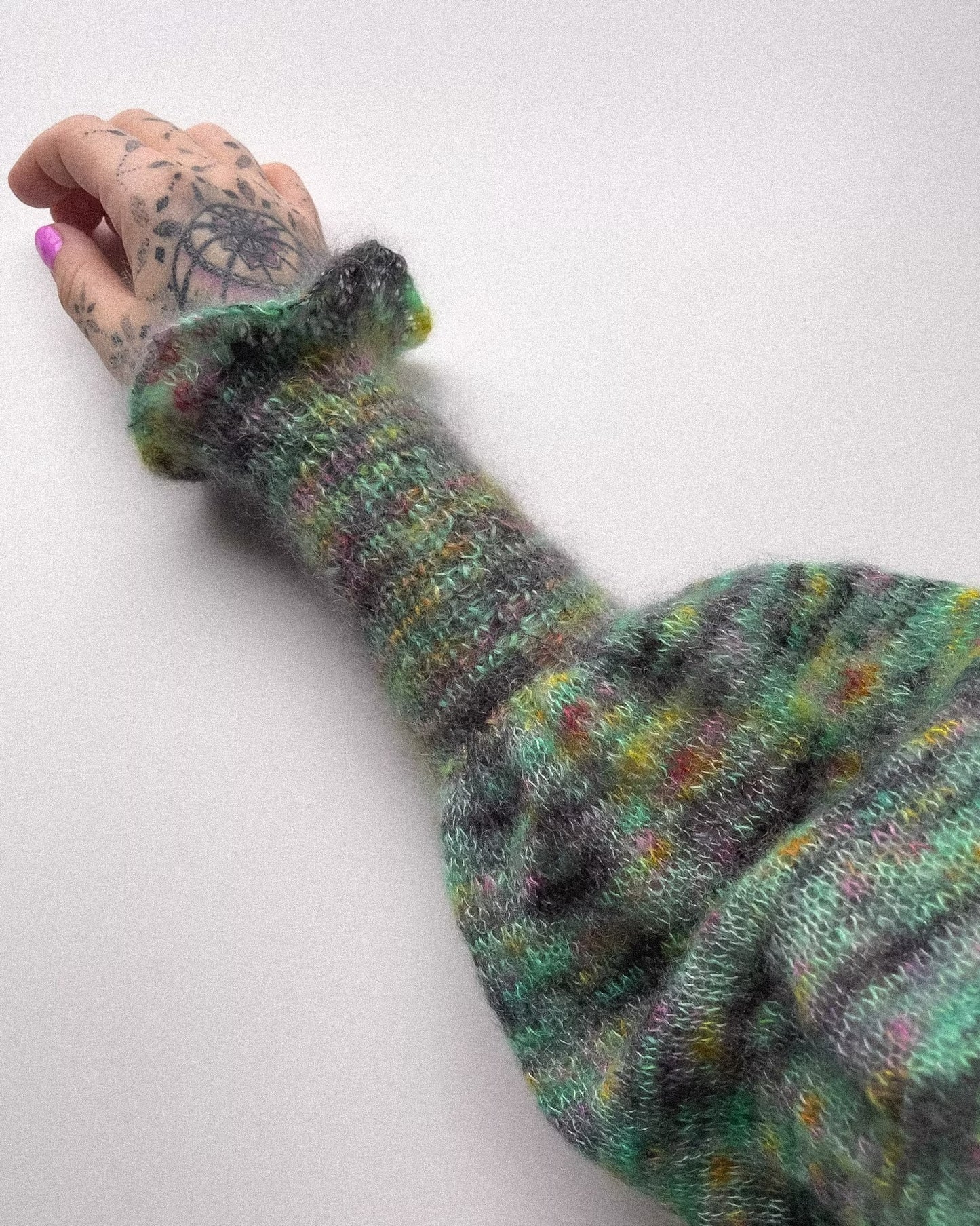 Romantic Mohair Peasant Blouse Knitting Pattern