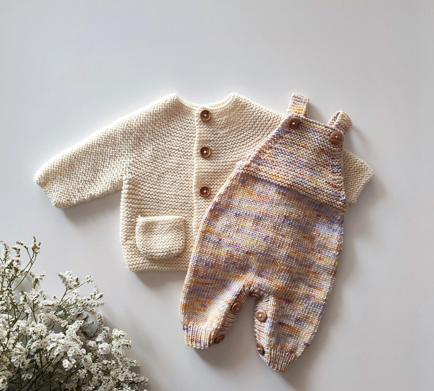 Little Sprout Baby Outfit Set Knitting Pattern