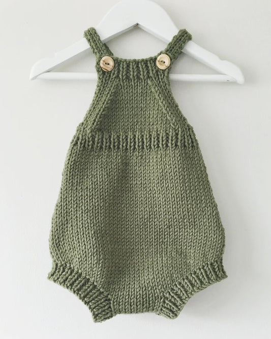 Tiny Knit Romper Outfit Knitting Pattern