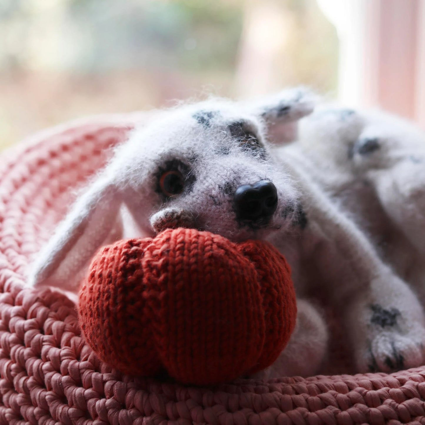 Speckled Canine Friend Knitting Pattern