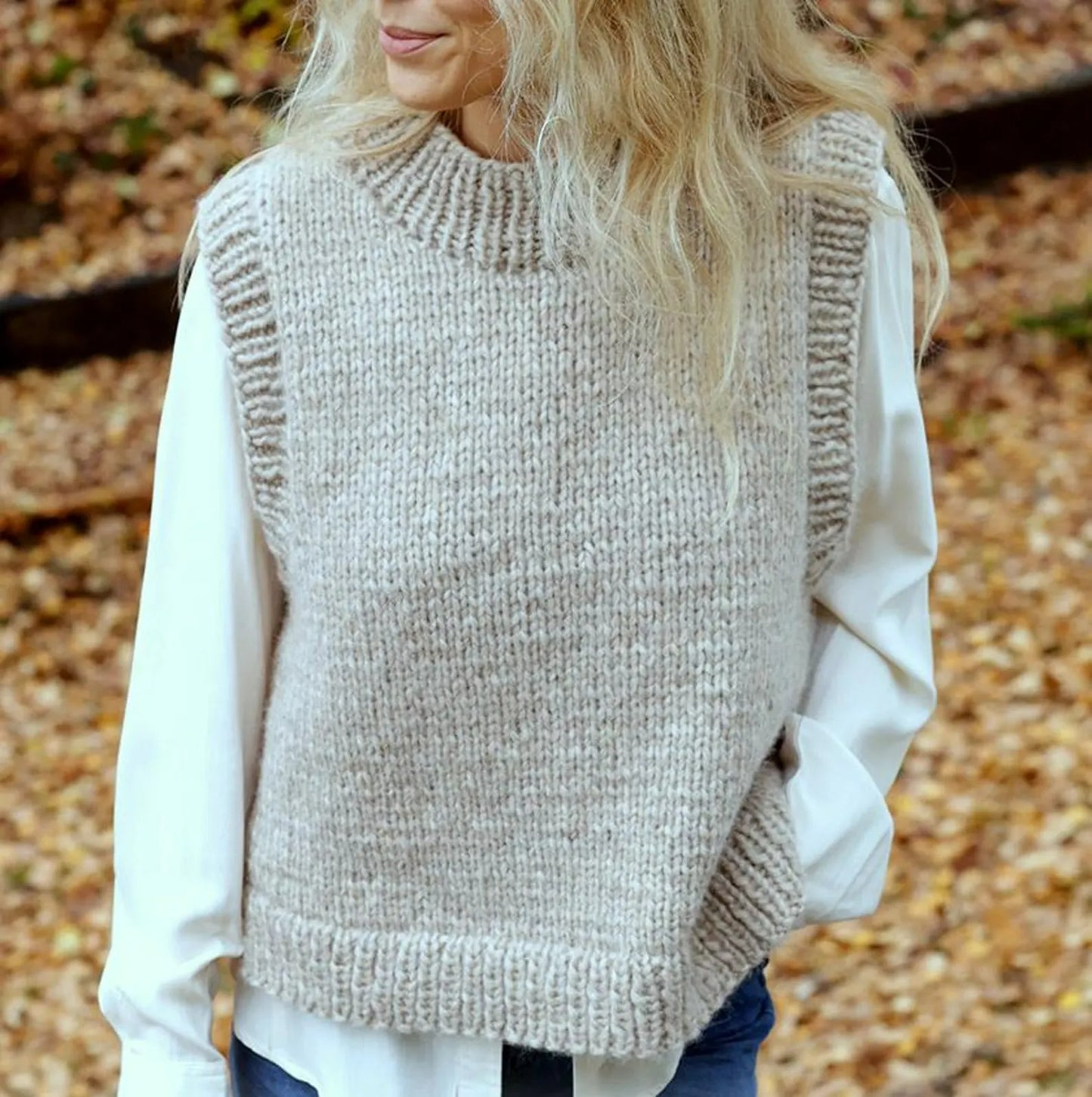Comfy Pullover Vest Knitting Pattern
