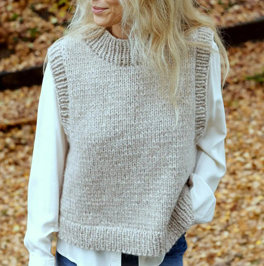 Comfy Pullover Vest Knitting Pattern