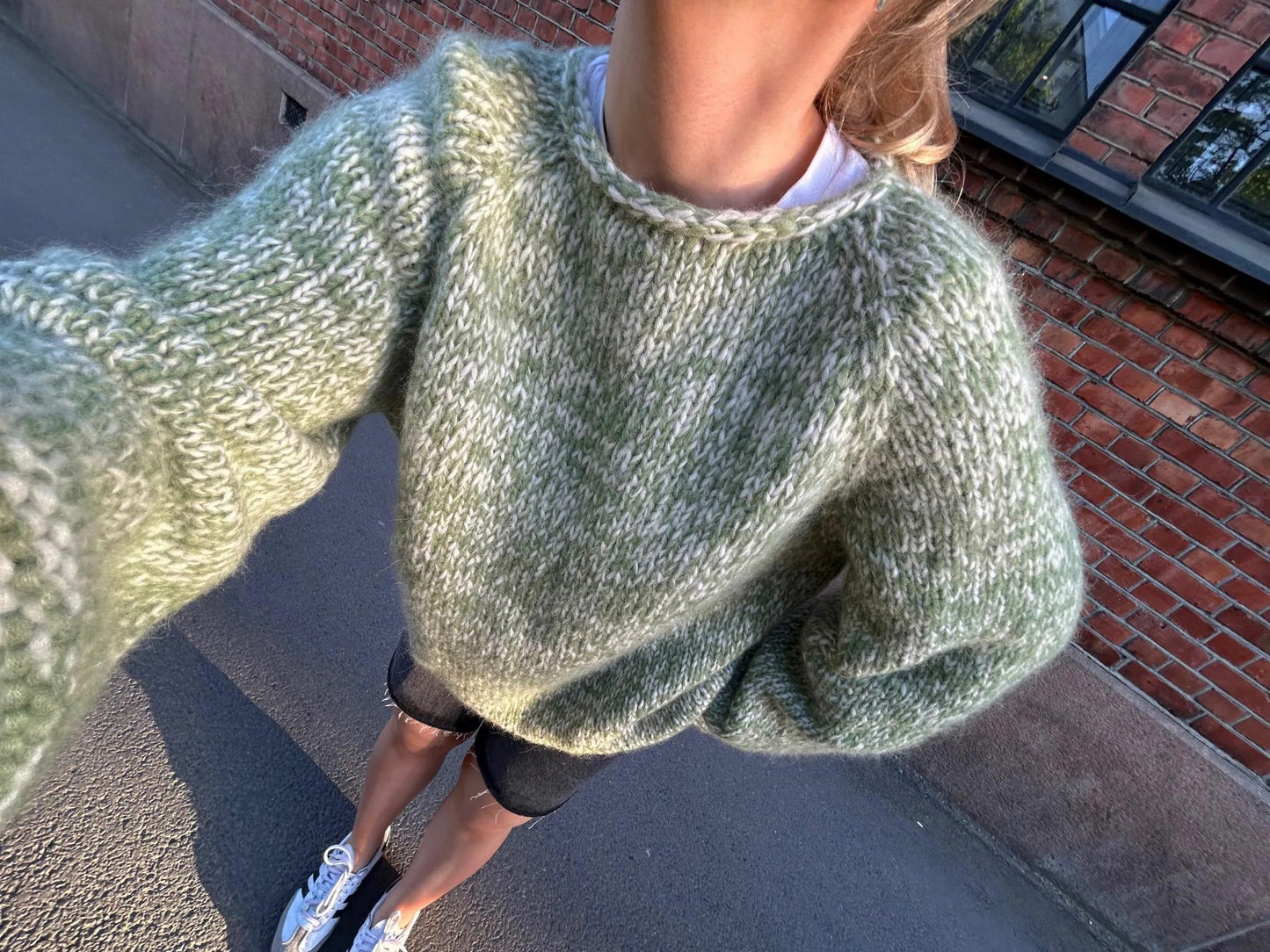 Top-Down Raglan Pullover Knitting Pattern