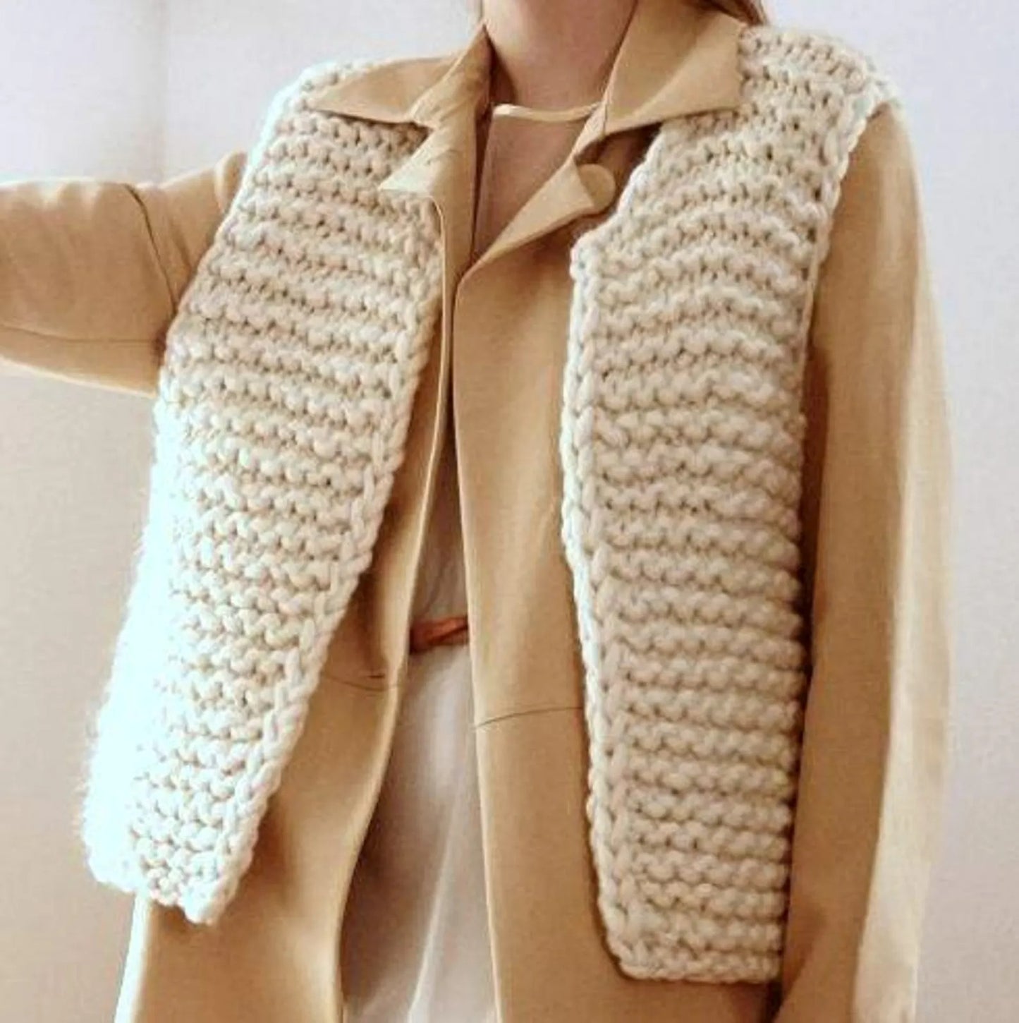 Vintage Style Buttoned Knit Cardigan Pattern
