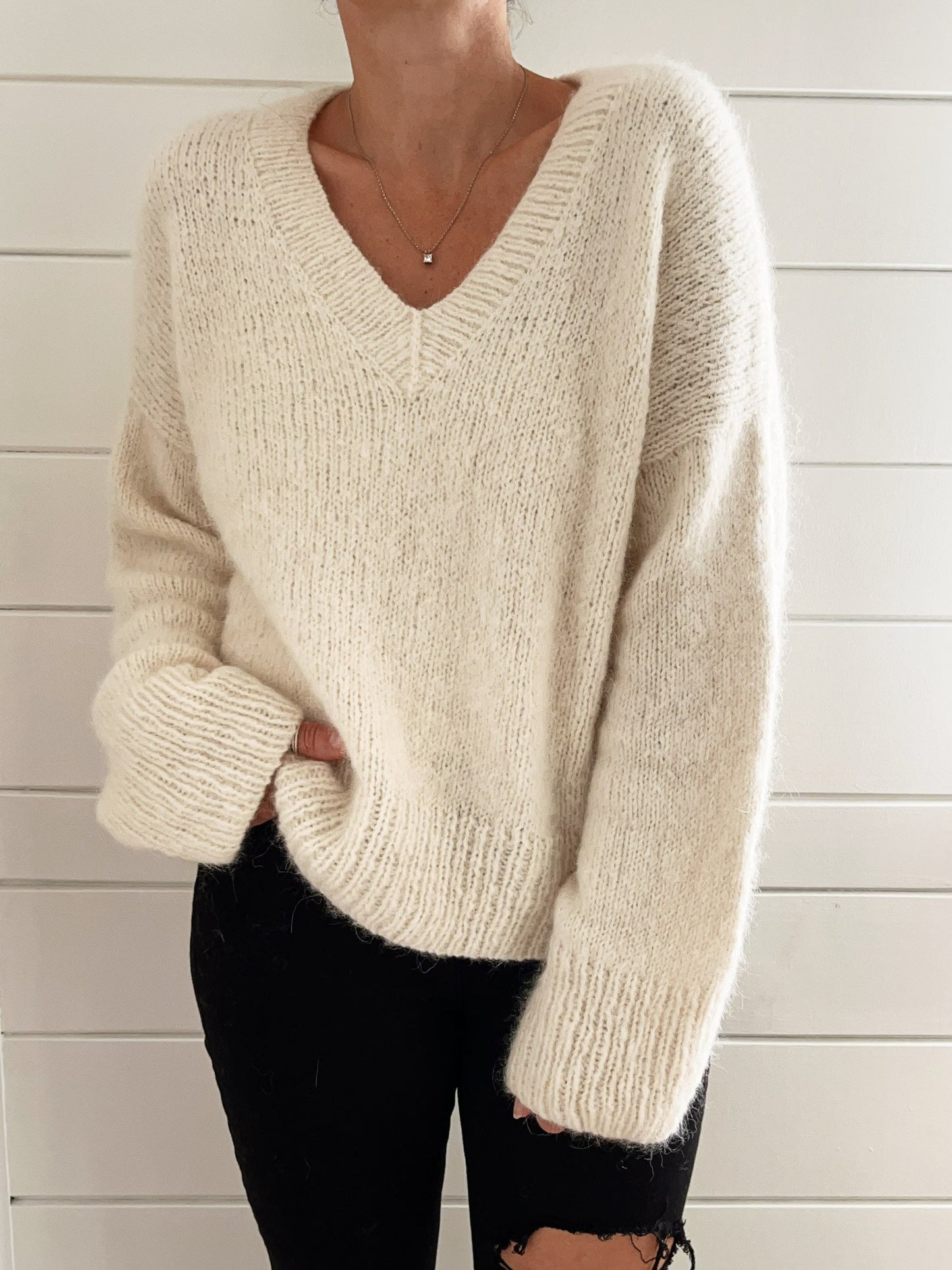 Relaxed Hearth Pullover Knitting Pattern