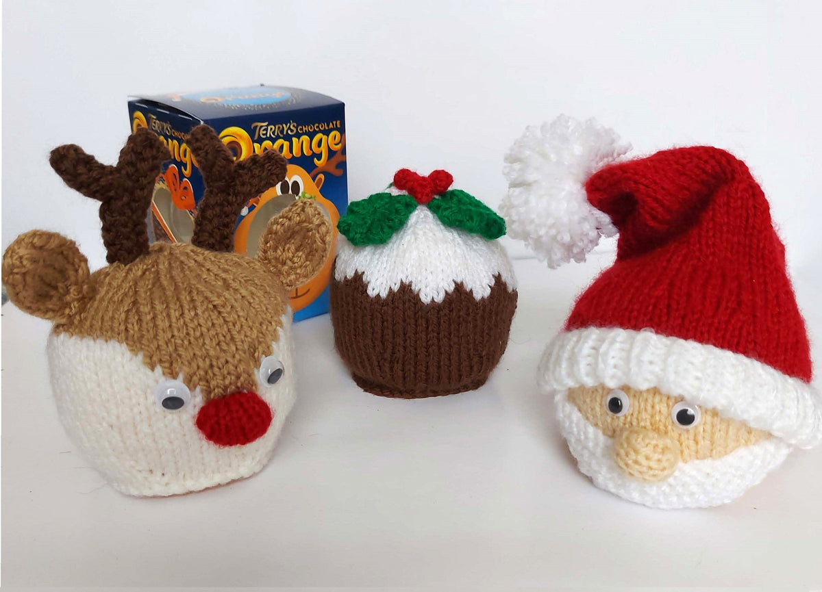 Festive Treat Holder Trio Knitting Pattern