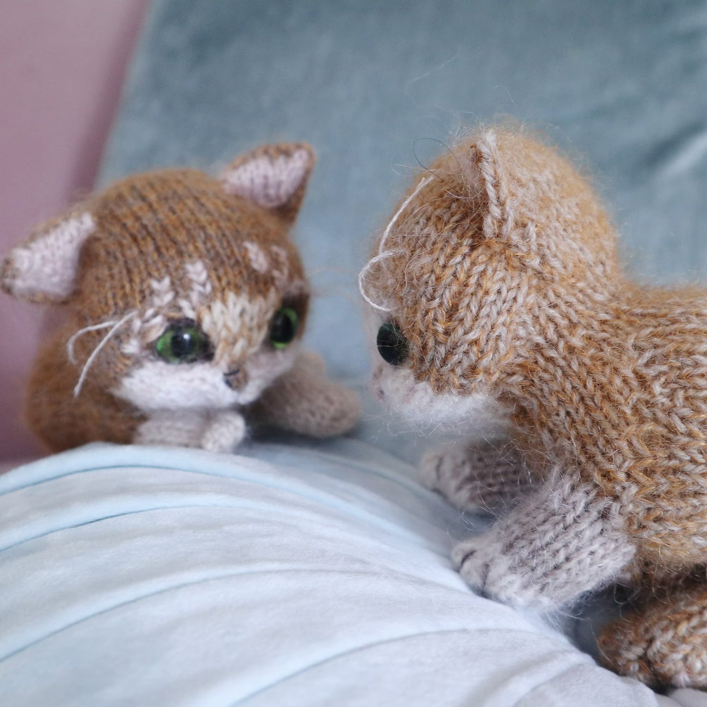Playful Tiny Feline Toy Knitting Pattern