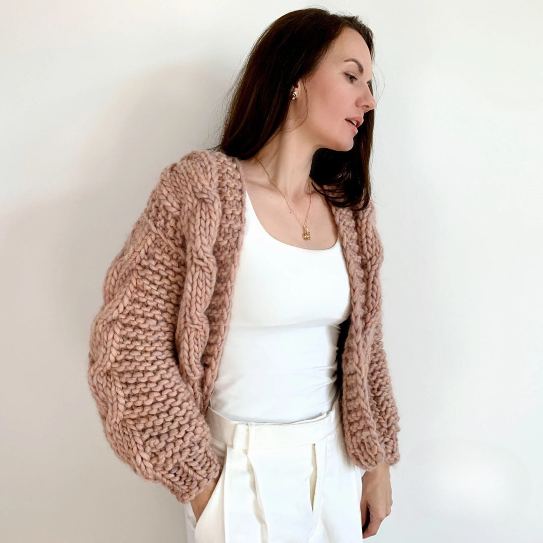 Cozy Forest Chunky Cardigan Knitting Pattern