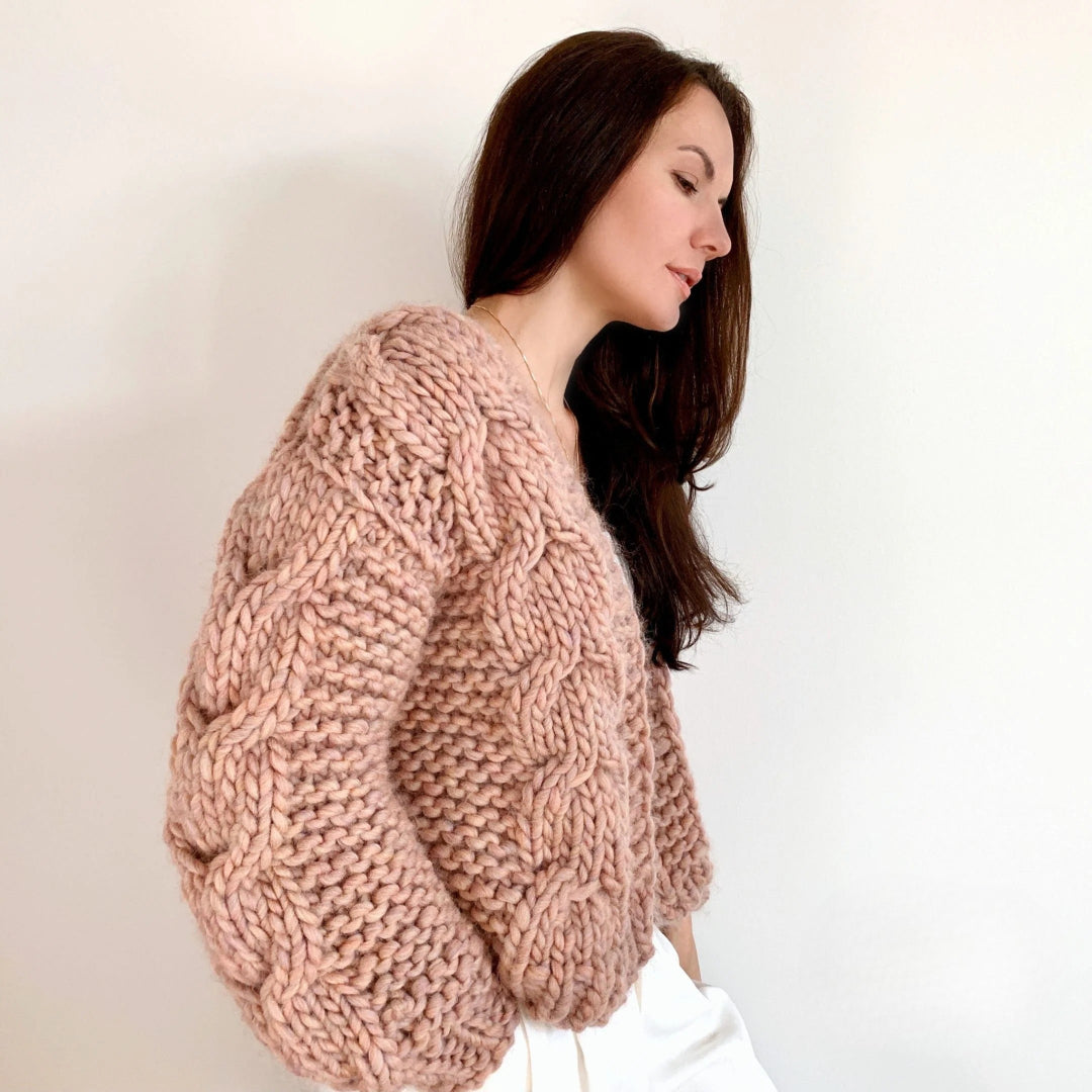 Cozy Forest Chunky Cardigan Knitting Pattern