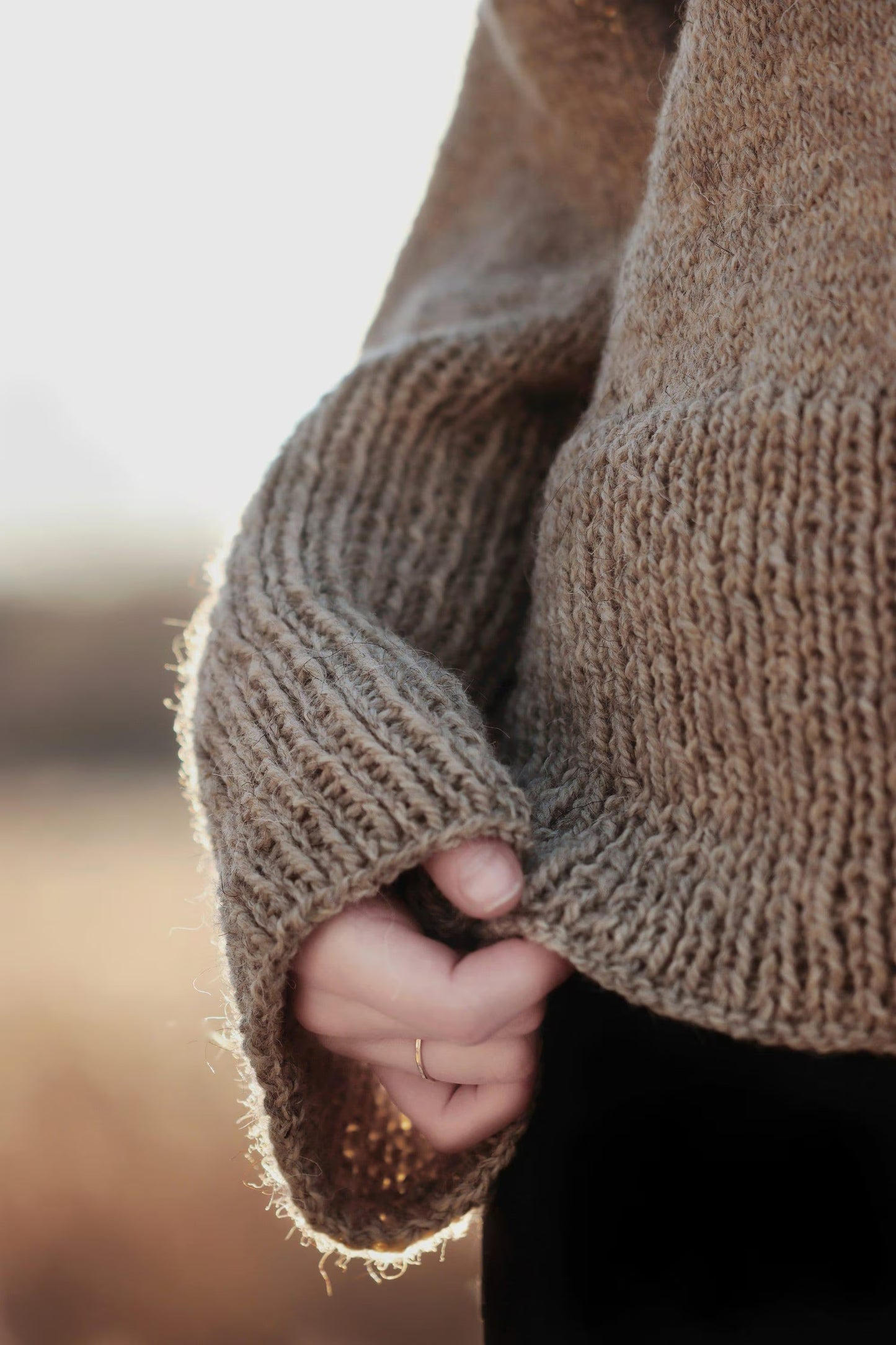 Relaxed Drop-Shoulder Pullover Knitting Pattern