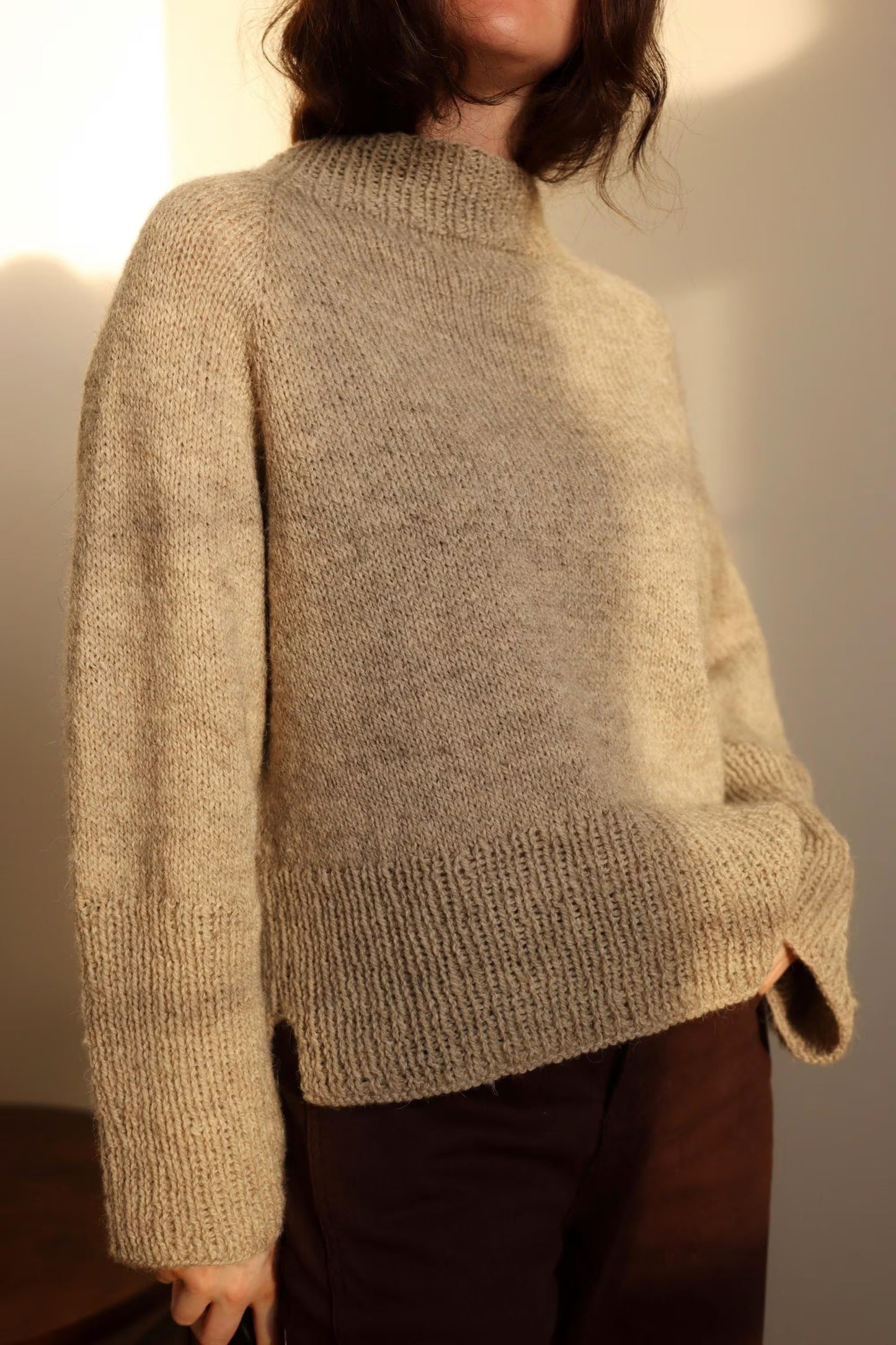 Relaxed Drop-Shoulder Pullover Knitting Pattern
