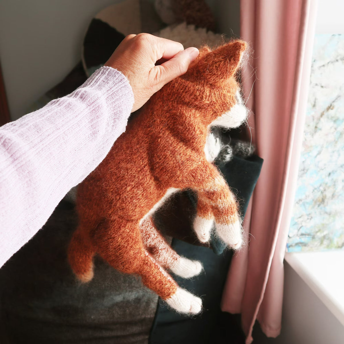 Playful Kitten Toy Knitting Pattern