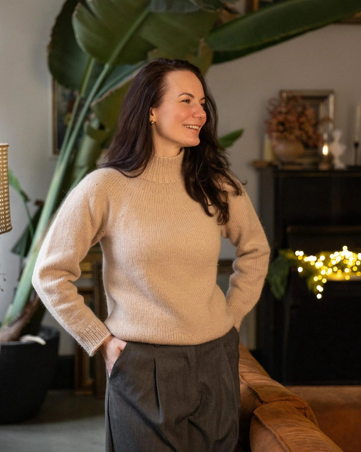 Easy Everyday Yoke Sweater Knitting Pattern