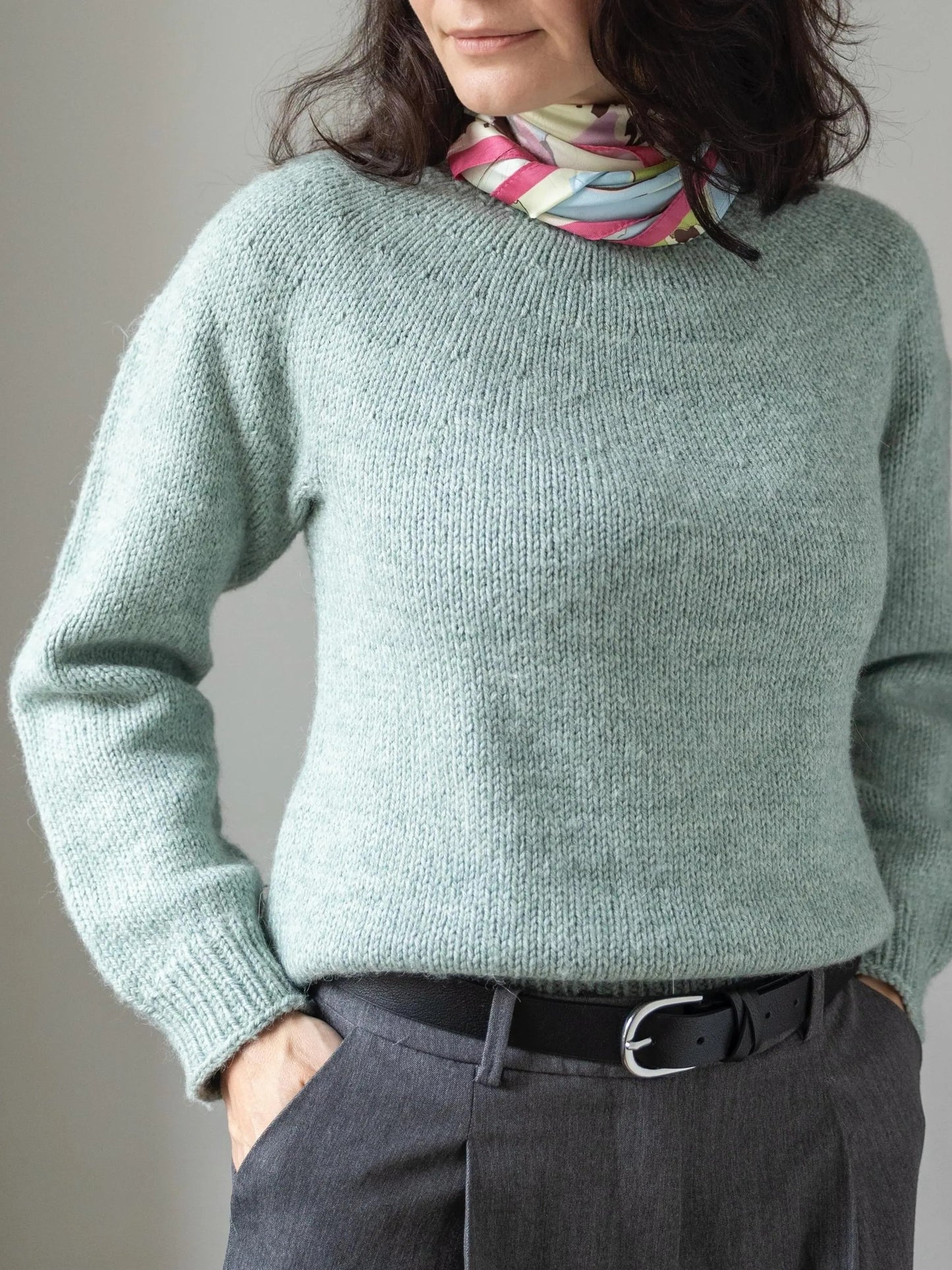 Easy Everyday Yoke Sweater Knitting Pattern