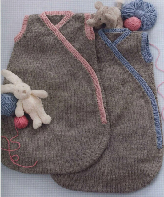 Gentle Newborn Sleep Sack Knitting Pattern