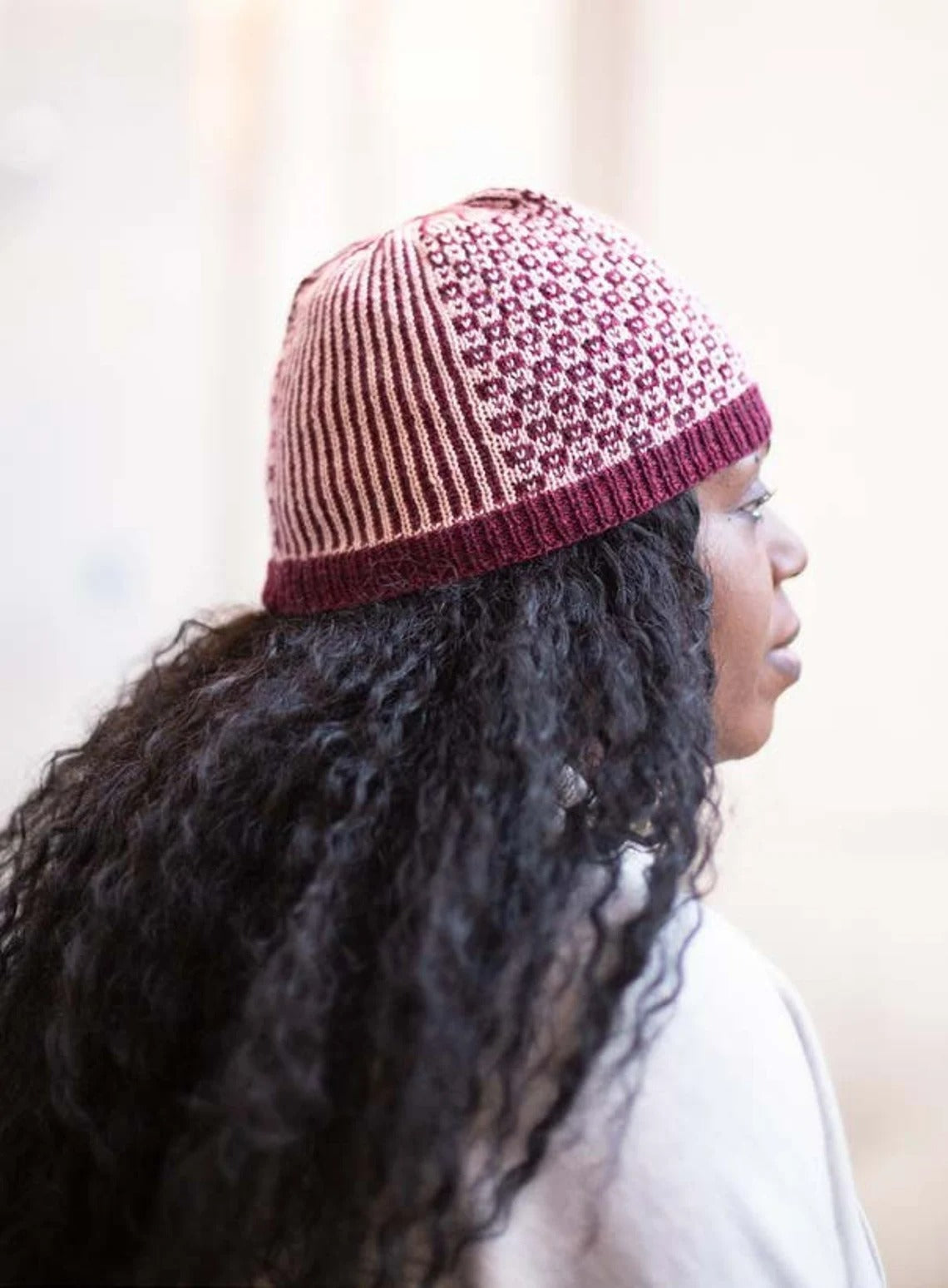 Textured Minimalist Beanie Knitting Pattern