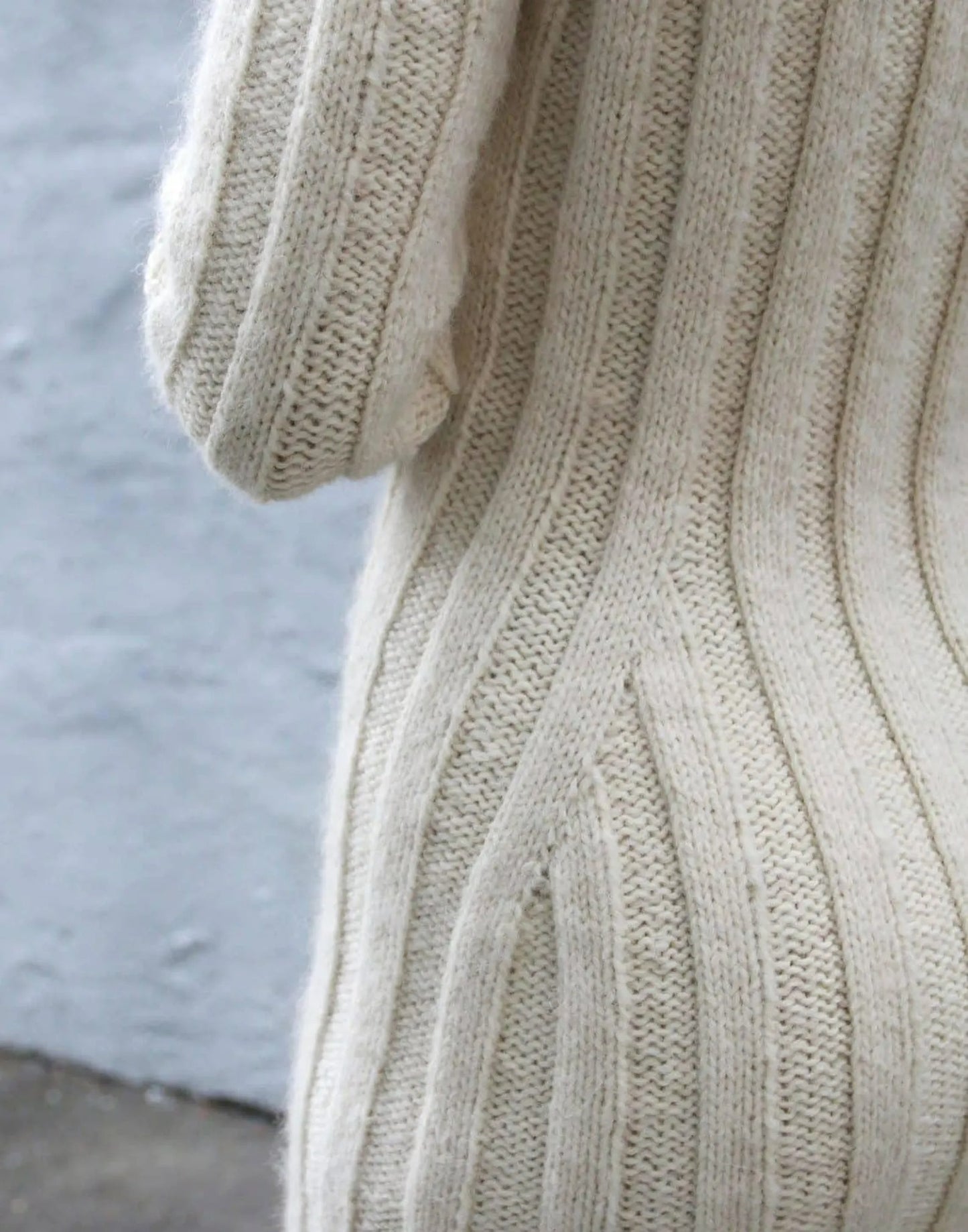 Ribbed Bell-Sleeve Mini Dress Knitting Pattern