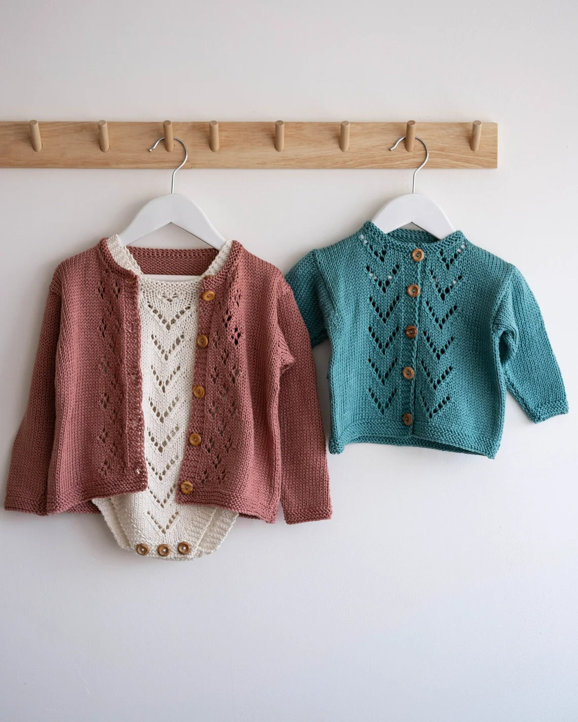 Delicate Infant Buttoned Jacket Knitting Pattern