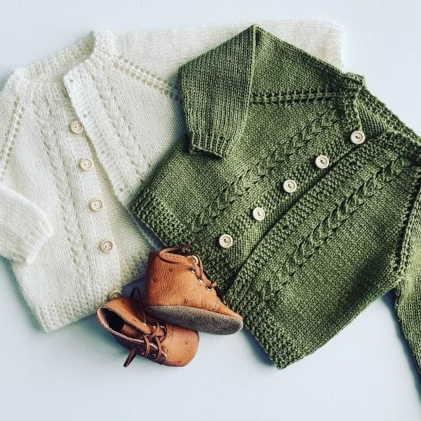 Rustic Little Explorer Cardigan Knitting Pattern