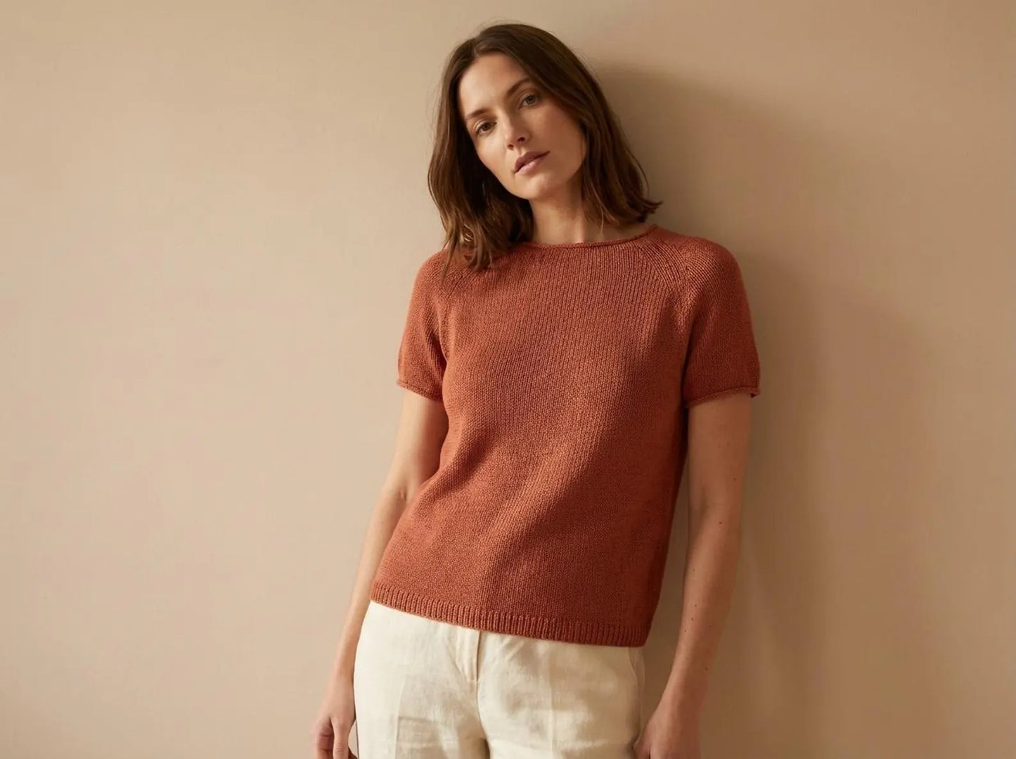 Seamless Round-Yoke Summer Tee Knitting Pattern