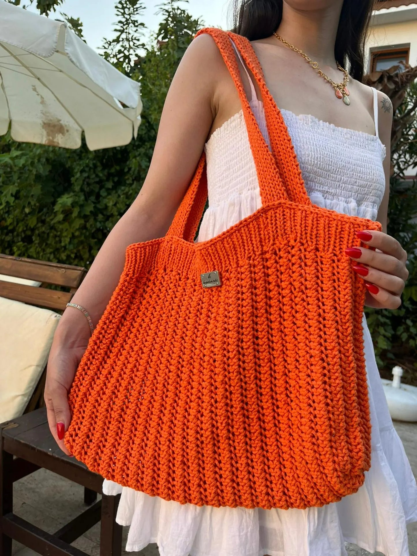 Chunky Utility Handbag Knit Design Pattern