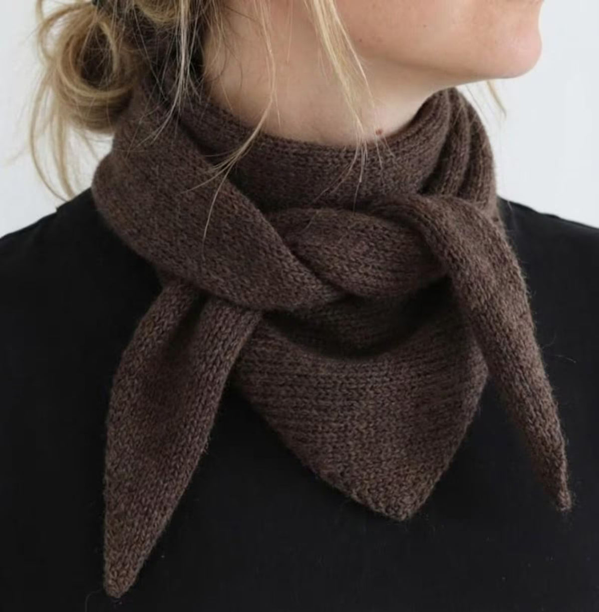 Soft Mini Triangle Kerchief Knitting Pattern