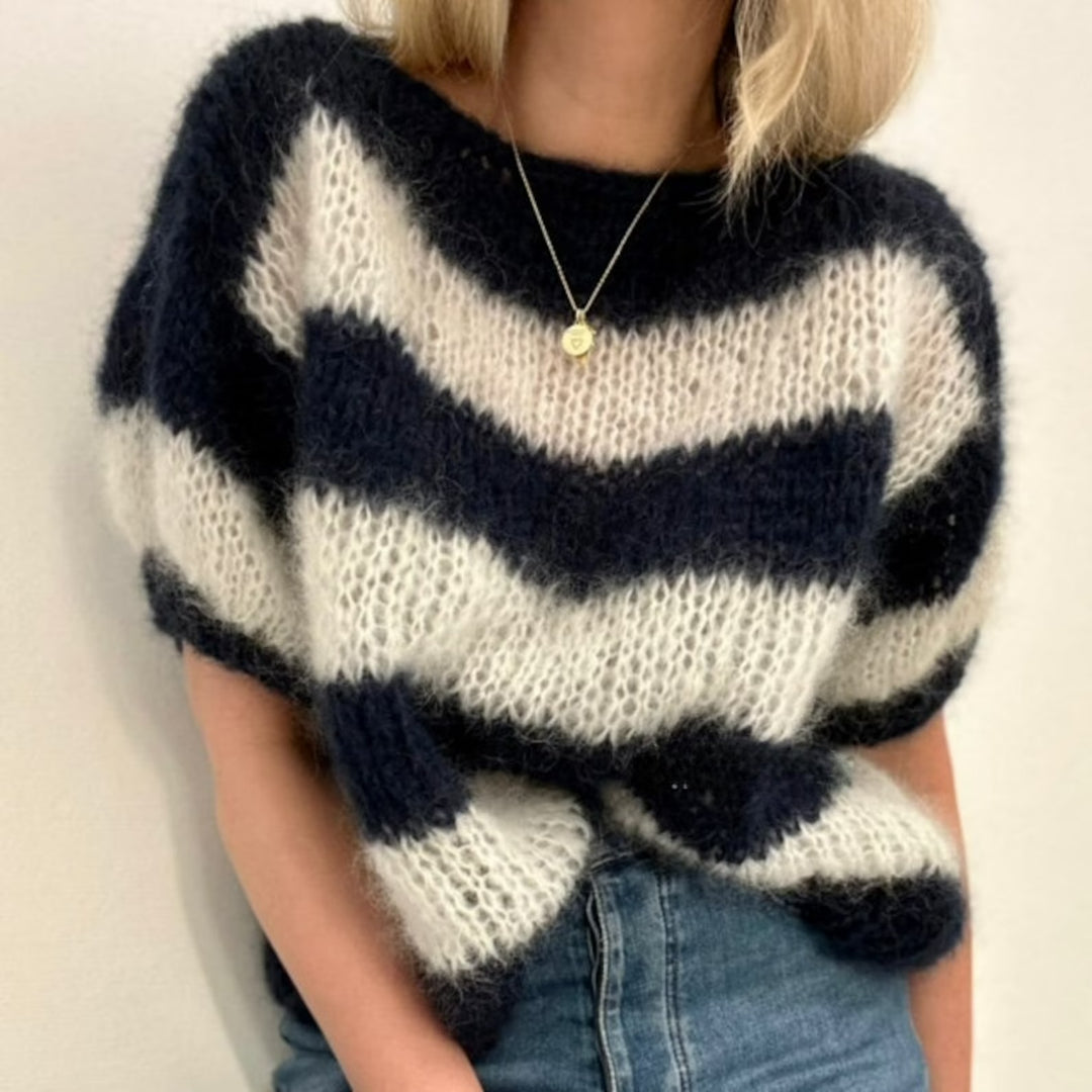 Striped Classic Top Knitting Pattern