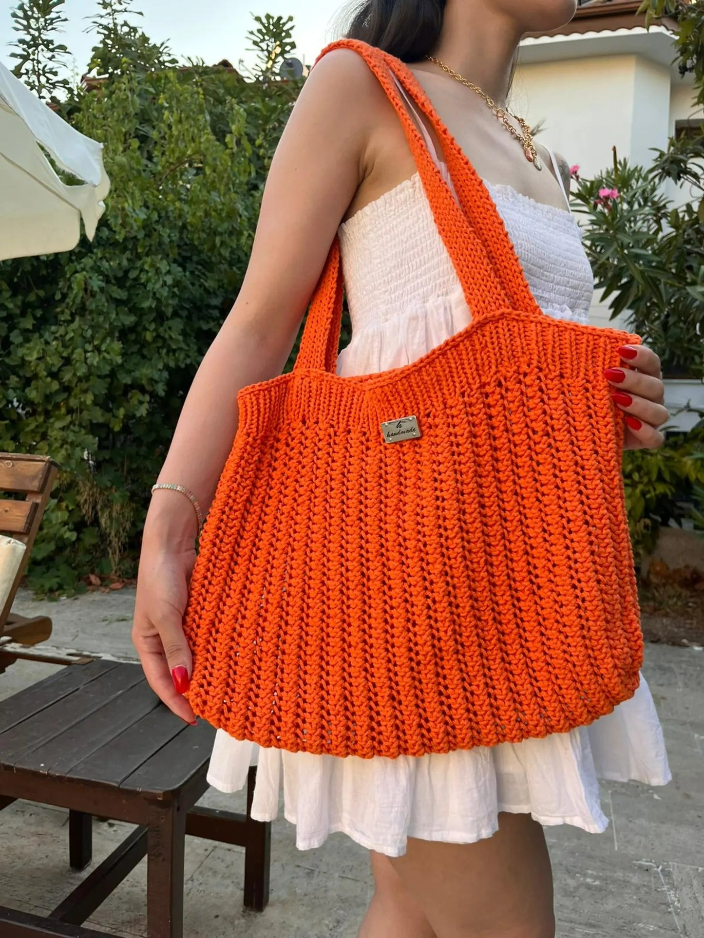 Chunky Utility Handbag Knit Design Pattern