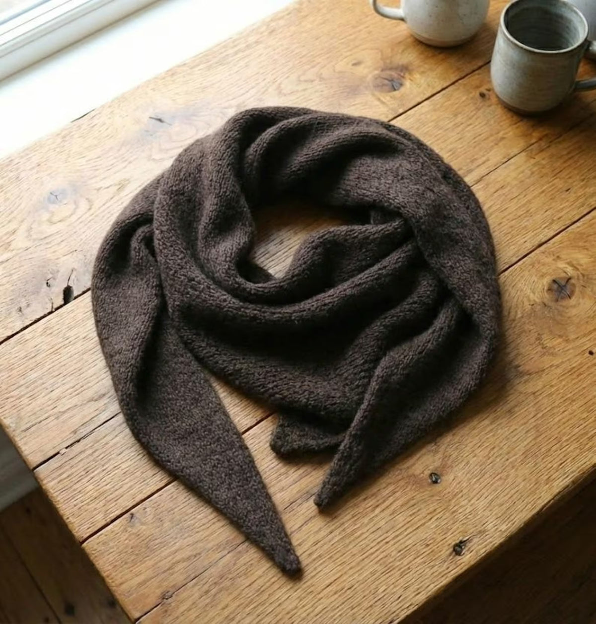 Soft Mini Triangle Kerchief Knitting Pattern