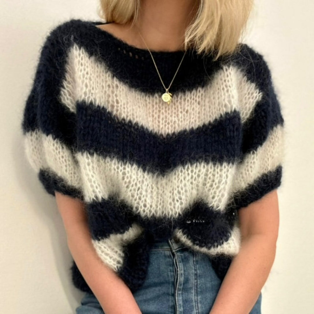 Striped Classic Top Knitting Pattern
