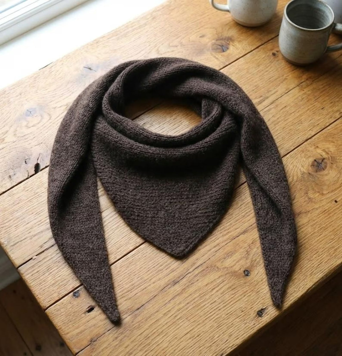 Soft Mini Triangle Kerchief Knitting Pattern