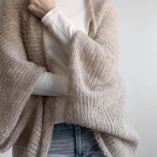 Relaxed Draped Shoulder Layer Knitting Pattern