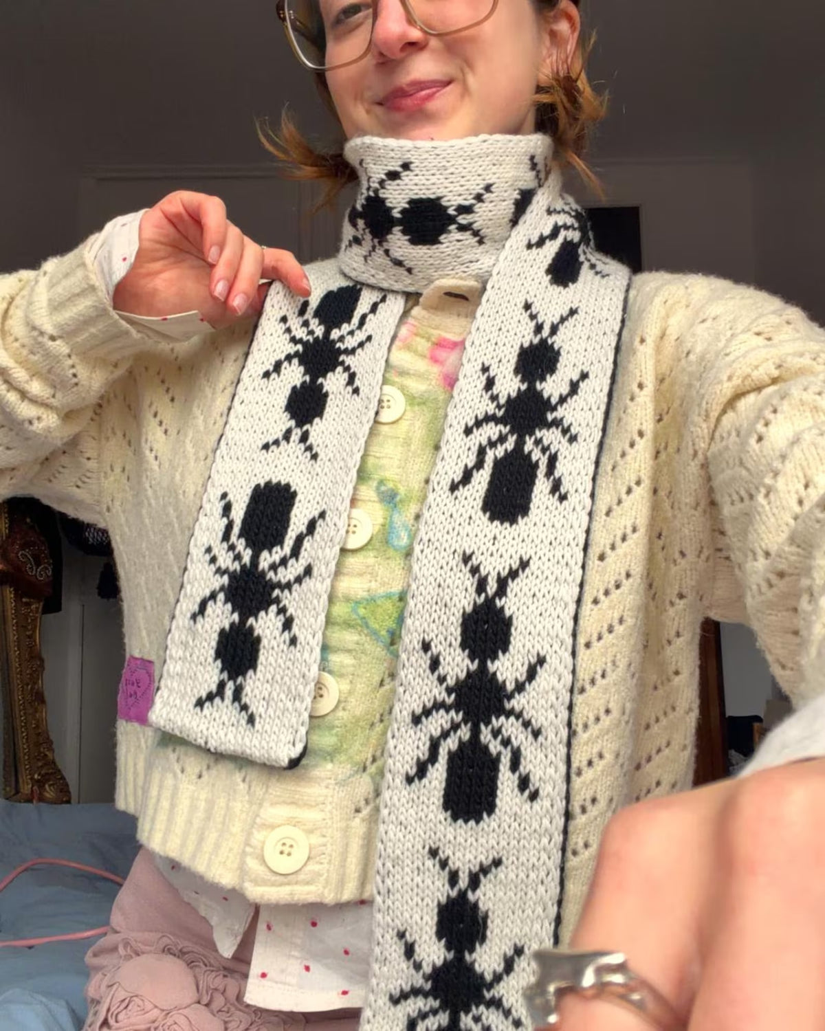 Crawling Critter Knit Scarf Pattern