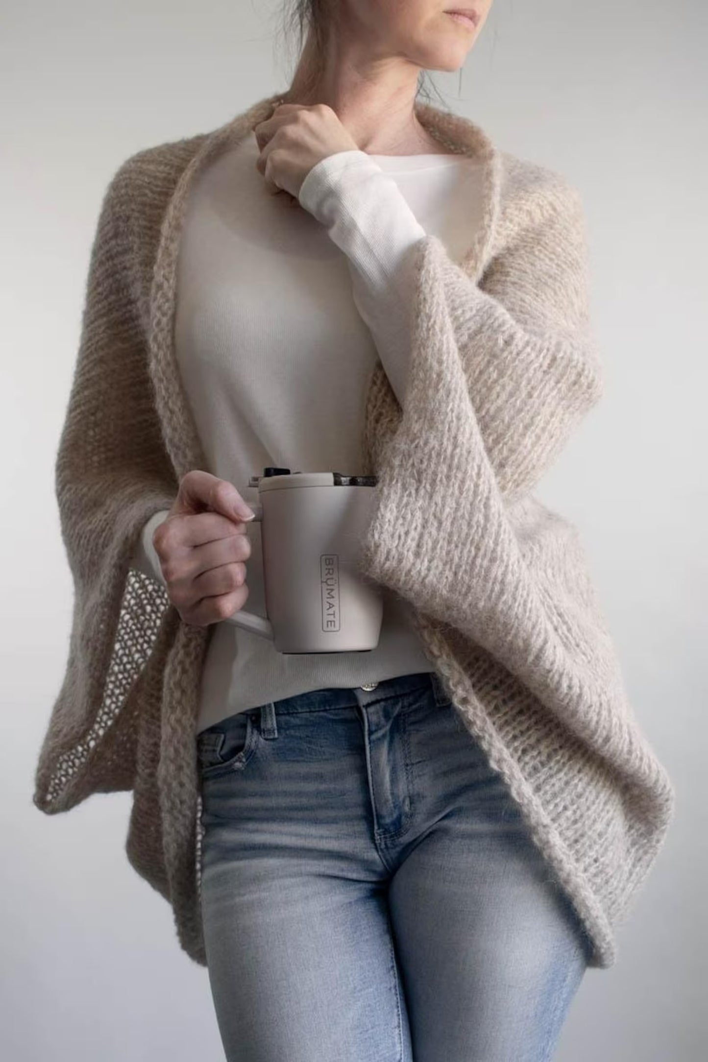 Relaxed Draped Shoulder Layer Knitting Pattern