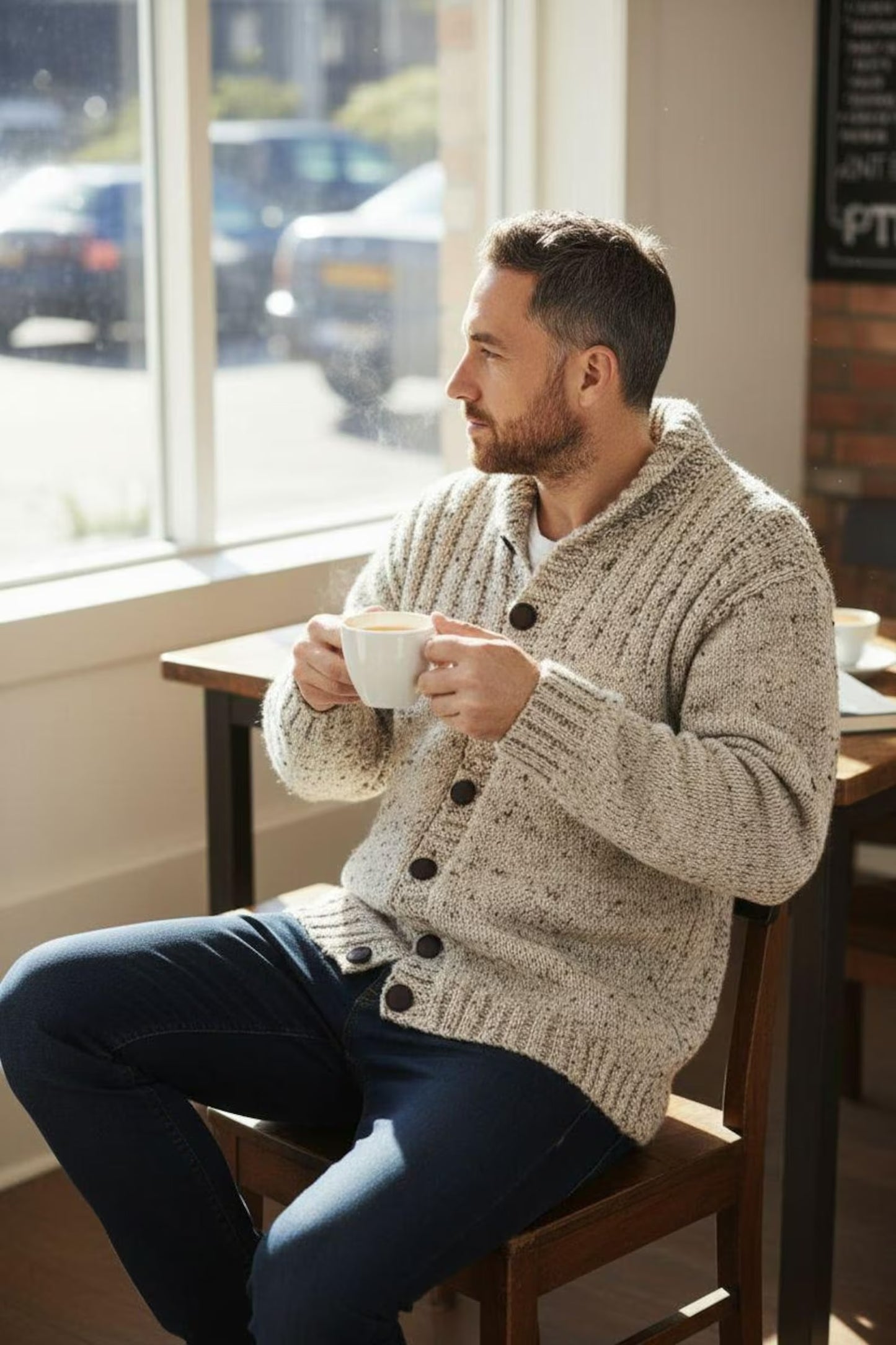 Ribbed Classic Comfy Jacket Knitting Pattern