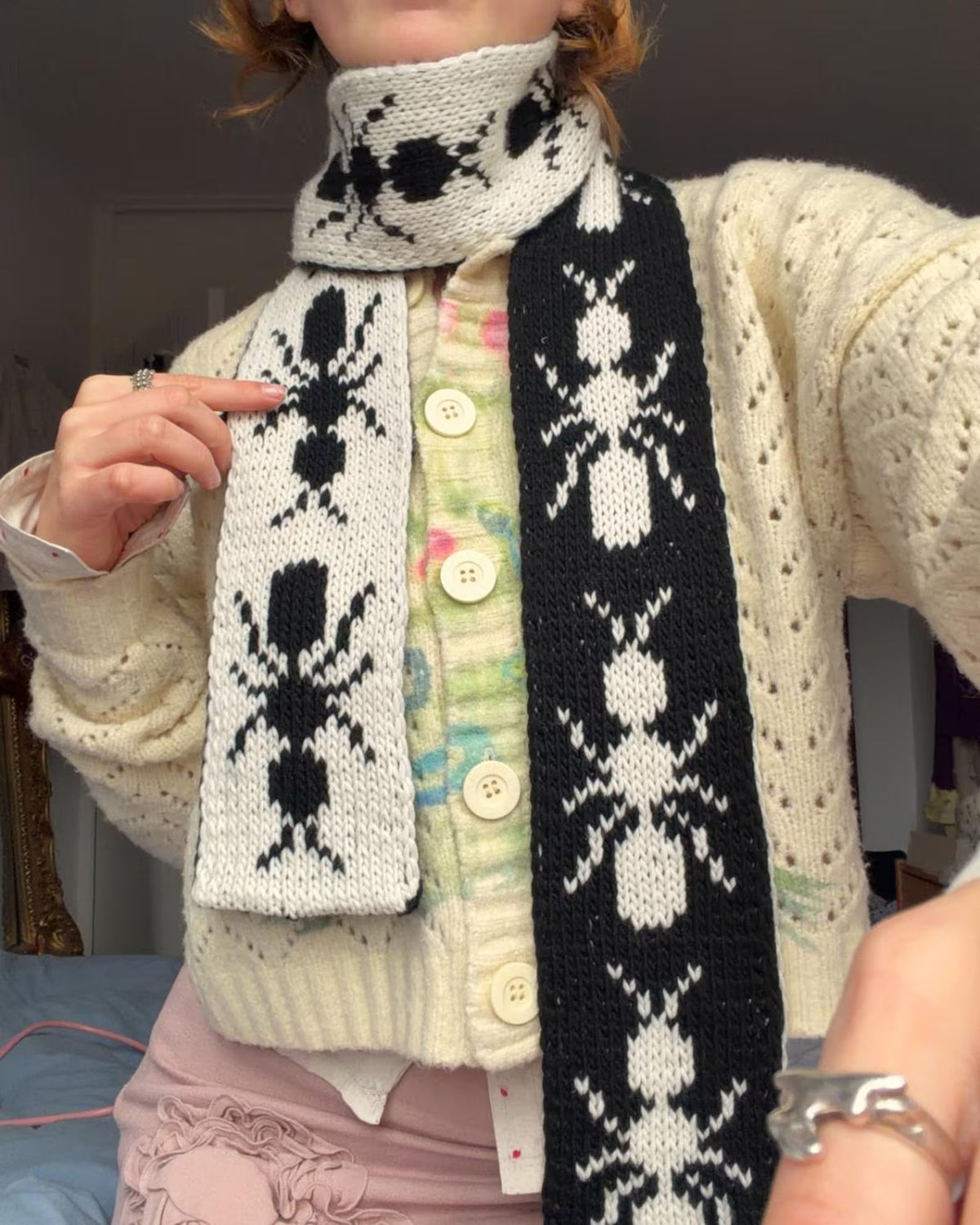 Crawling Critter Knit Scarf Pattern